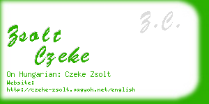 zsolt czeke business card